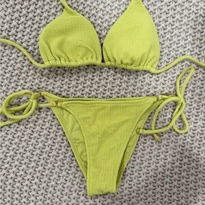 Vibrant Lime Green Bikini Set